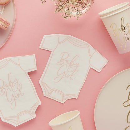 Baby Girl Babygrow Napkins