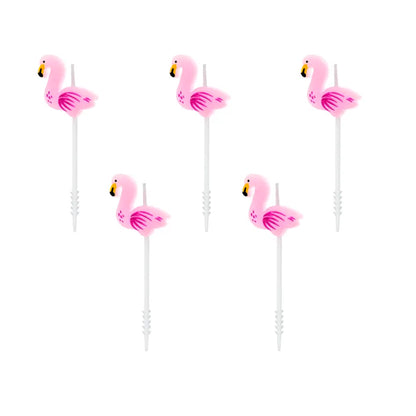 Flamingos Candle Set