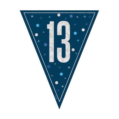 13th Birthday Navy Blue Bunting