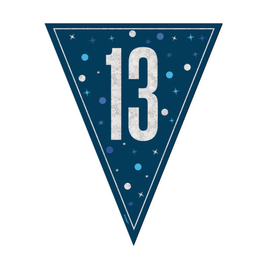 13th Birthday Navy Blue Bunting