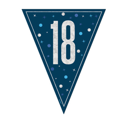 18th Birthday Navy Blue Bunting