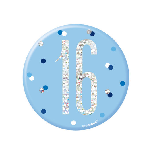 16th Birthday Blue Badge