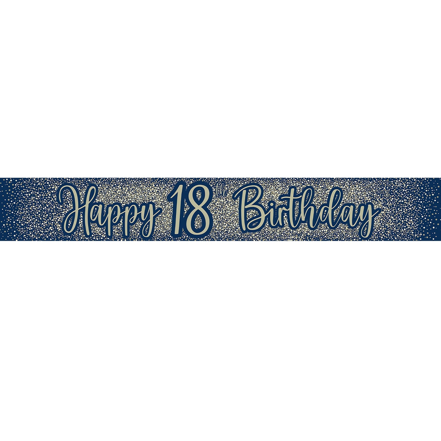 18th Birthday Blue & Gold Banner