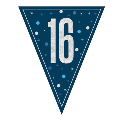 16th Birthday Navy Blue Bunting