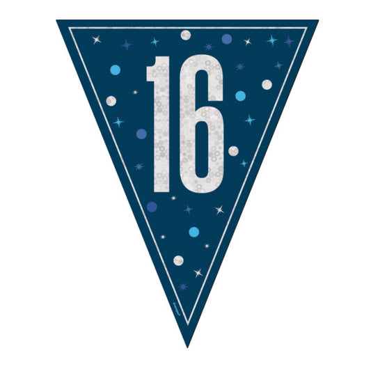 16th Birthday Navy Blue Bunting