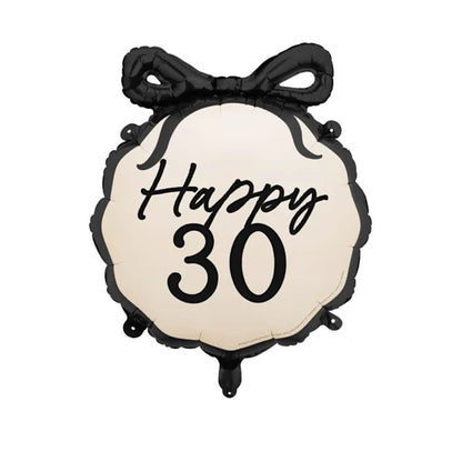 30th Birthday Bow Foil Balloon