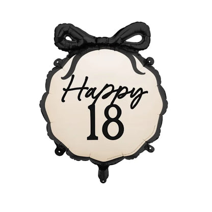18th Birthday Bow Foil Balloon