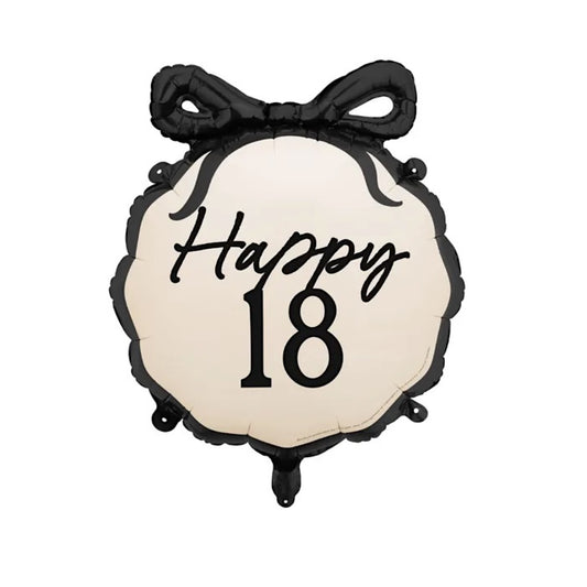 18th Birthday Bow Foil Balloon