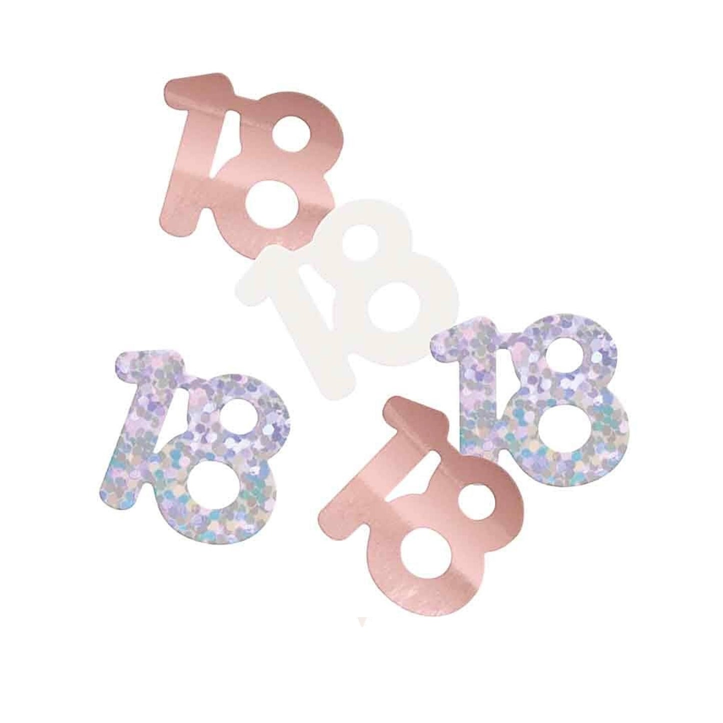 18th Birthday Rose Gold Mixed Confetti