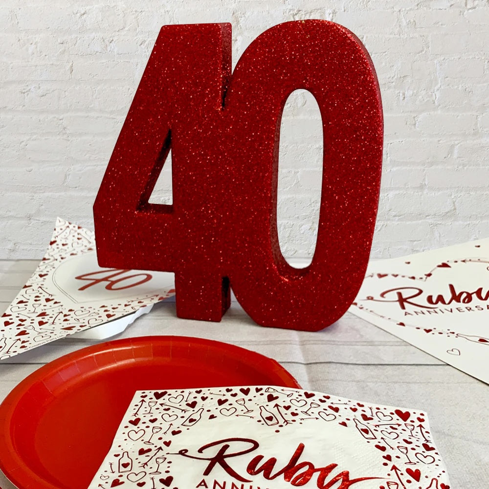 Ruby Anniversary Bunting