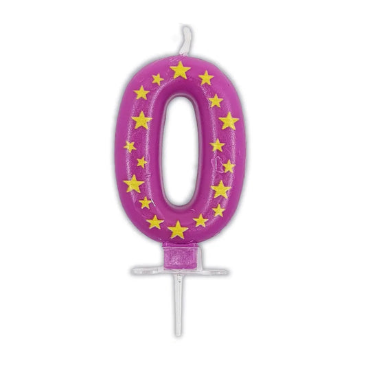 Star Numbers 0-9 Candles