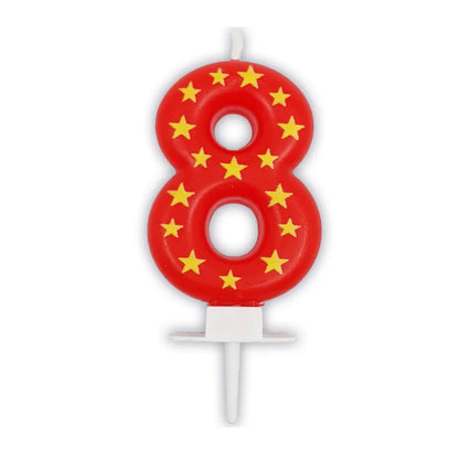 Star Numbers 0-9 Candles