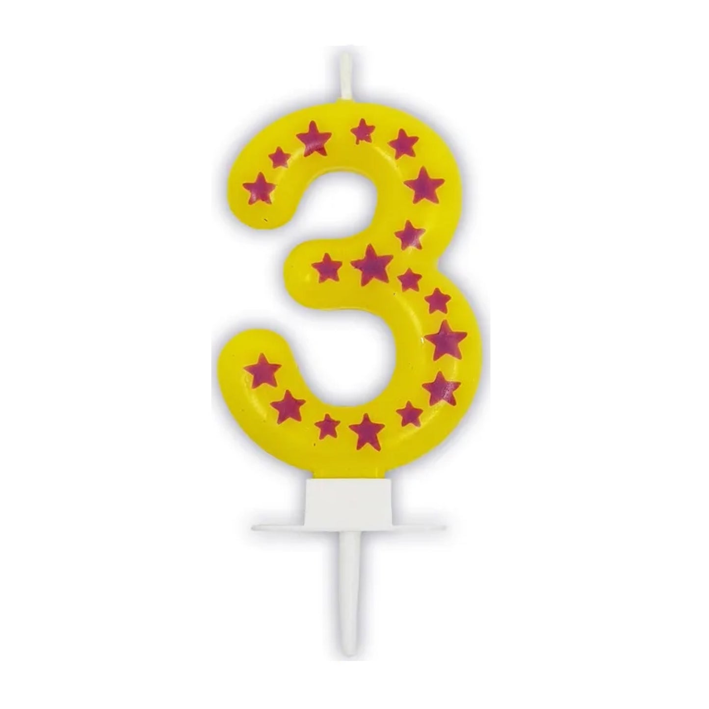 Star Numbers 0-9 Candles