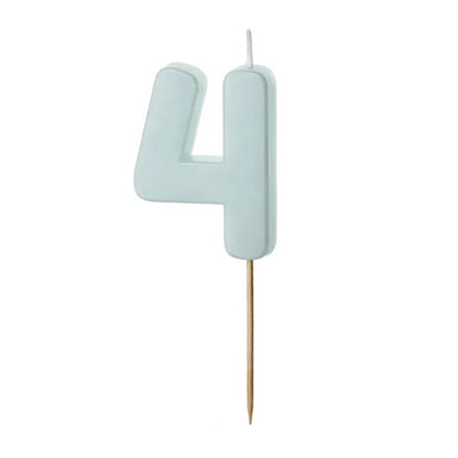 Blue Numbers 0-9 Candles