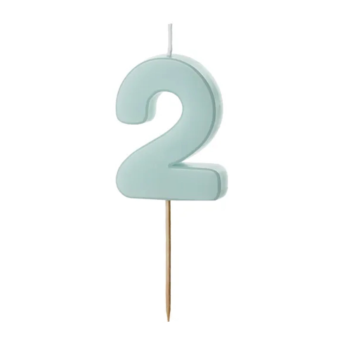 Blue Numbers 0-9 Candles