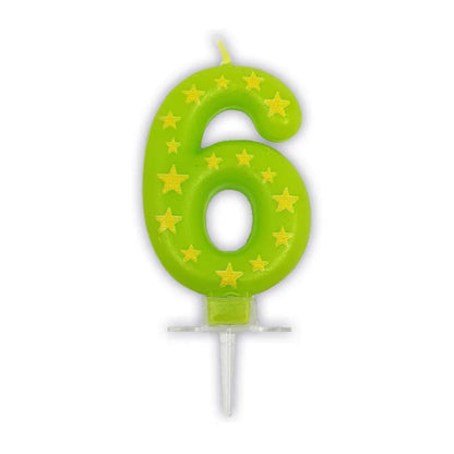 Star Numbers 0-9 Candles