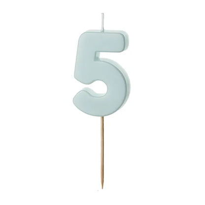 Blue Numbers 0-9 Candles