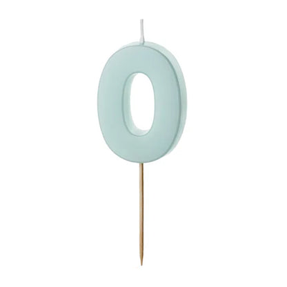 Blue Numbers 0-9 Candles