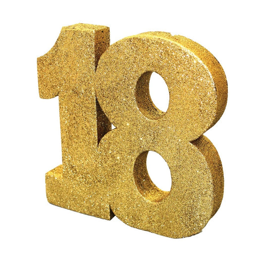 Gold Glitter 18 Table Decoration
