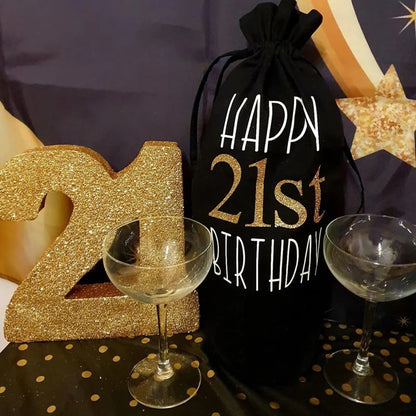 Gold Glitter 21 Table Decoration