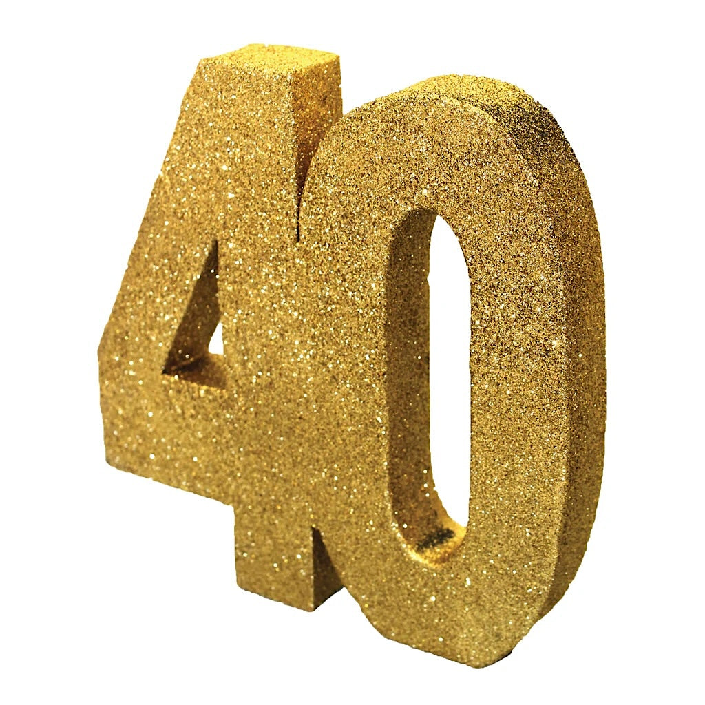 Gold Glitter 40 Table Decoration