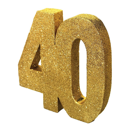 Gold Glitter 40 Table Decoration