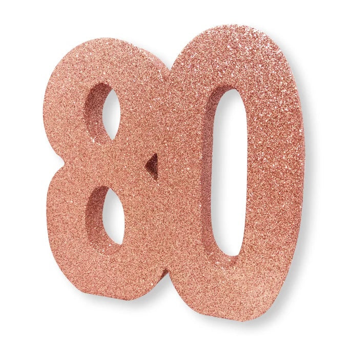 Rose Gold Glitter 80 Table Decoration