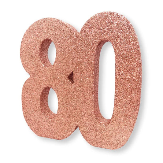 Rose Gold Glitter 80 Table Decoration