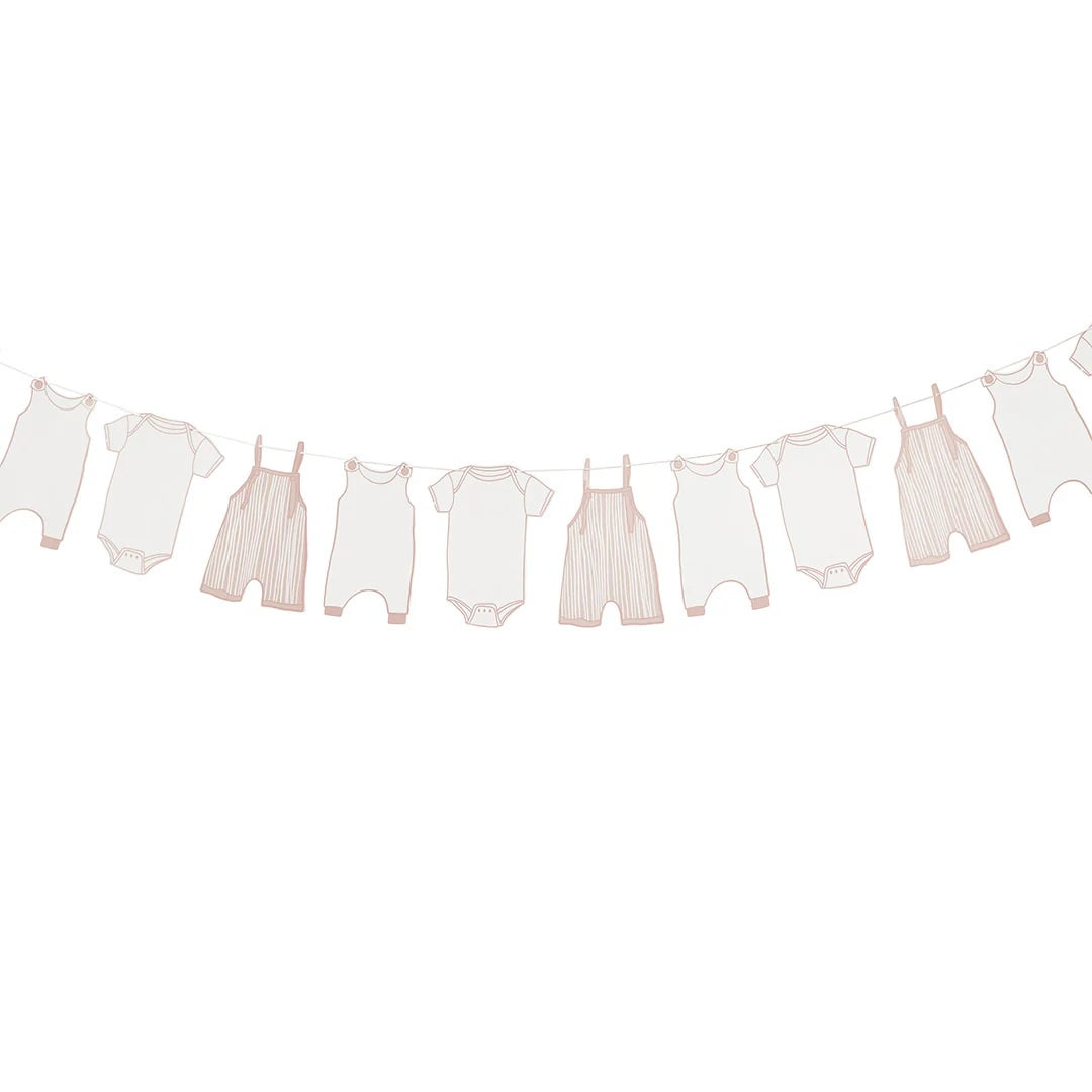 Pink Baby Grow Garland