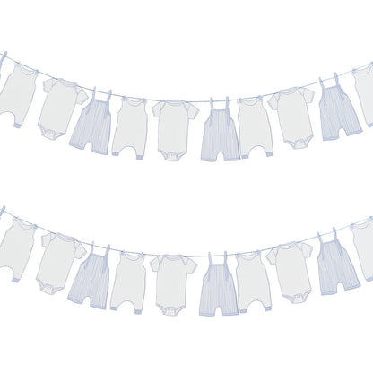 Blue Baby Grow Garland