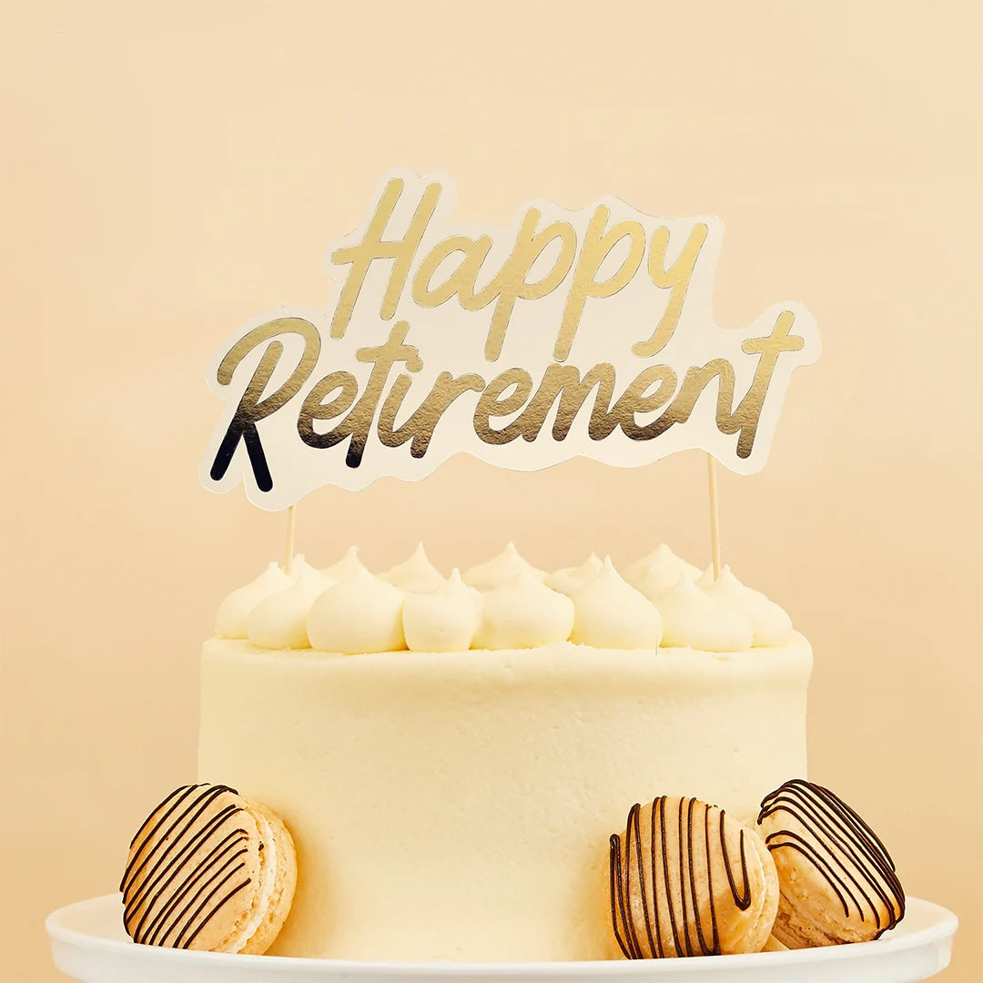 Happy Retirement Cake Topper