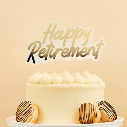 Happy Retirement Cake Topper