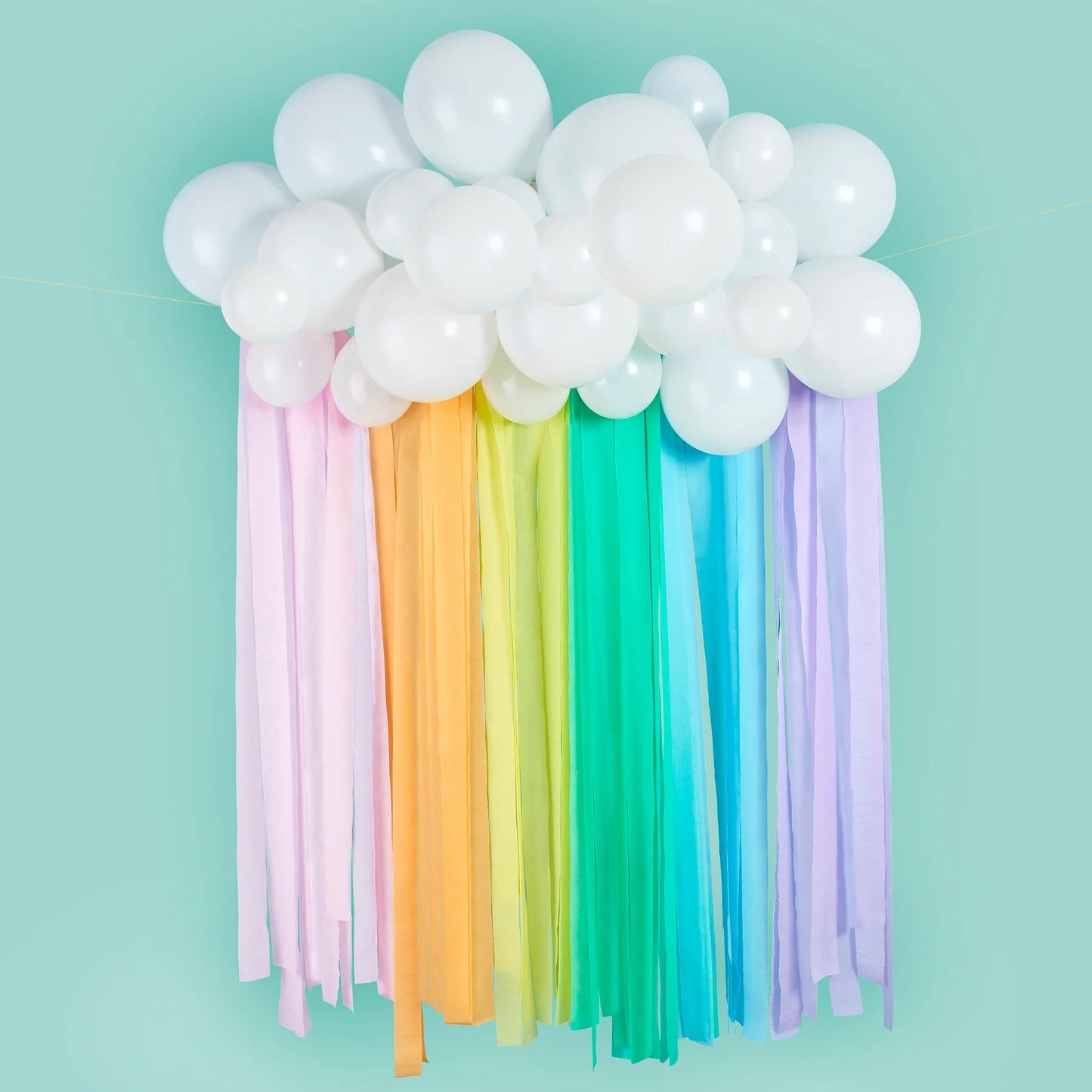 Rainbow Balloon Backdrop