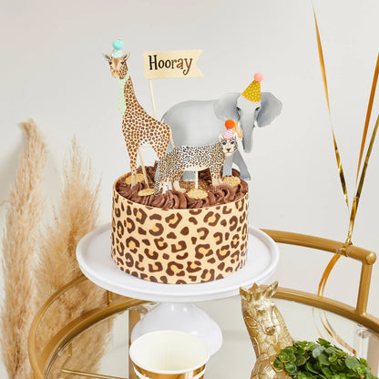 4 Party Animal Cake Toppers