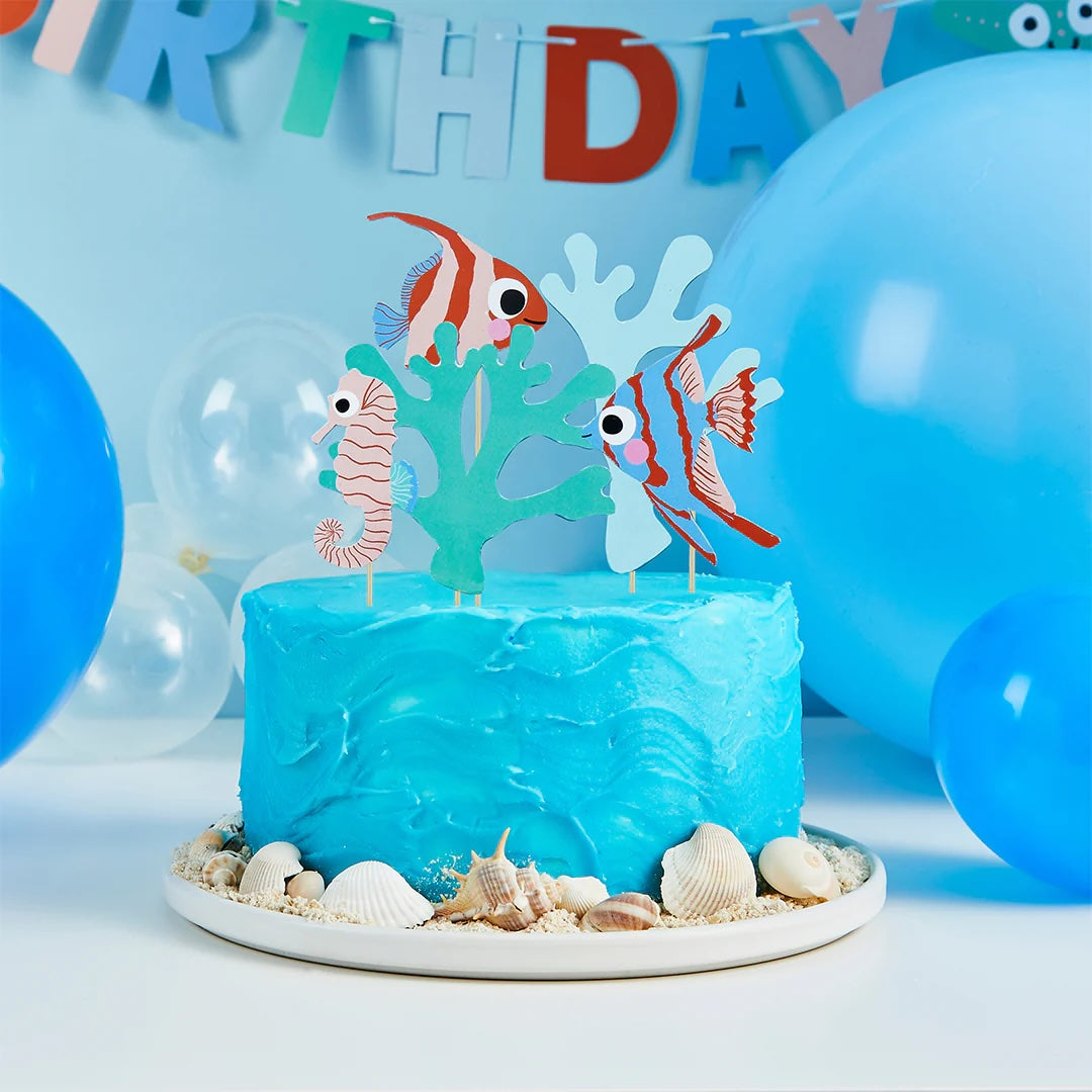 5 Fish & Coral Cake Toppers