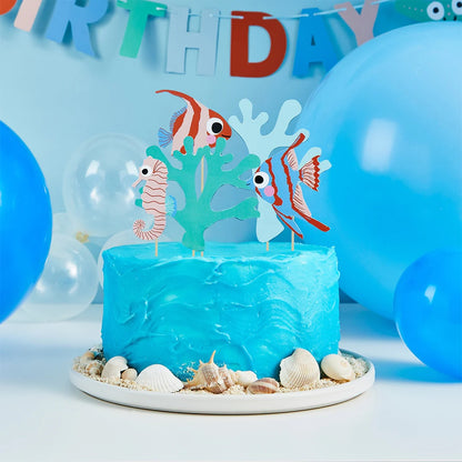 5 Fish & Coral Cake Toppers