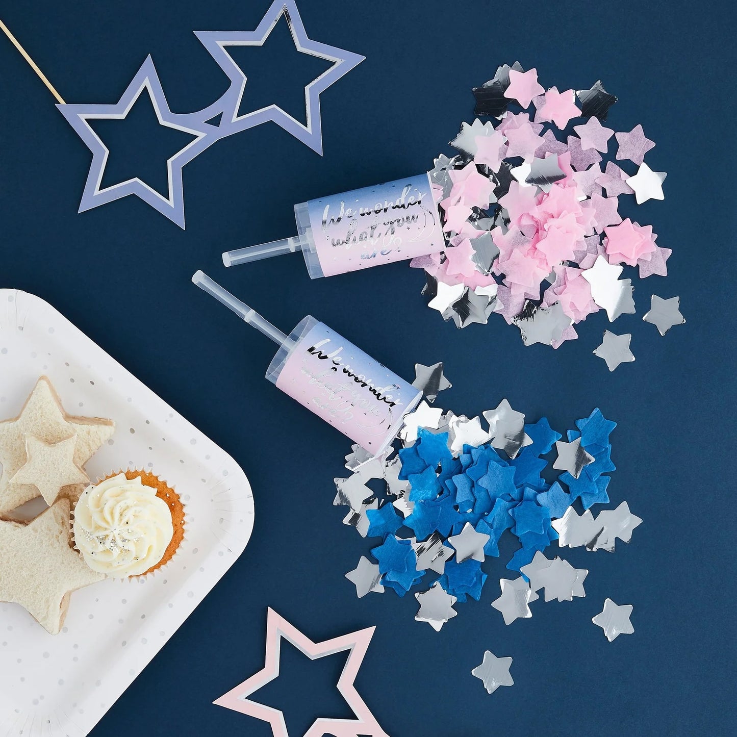 Gender Reveal Confetti Push Pops