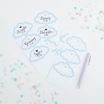 Blue Cloud Guest Stickers