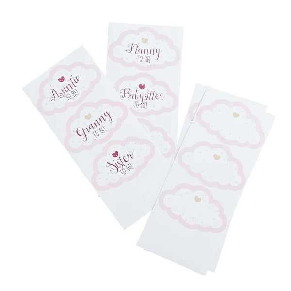 Pink Cloud Guest Stickers