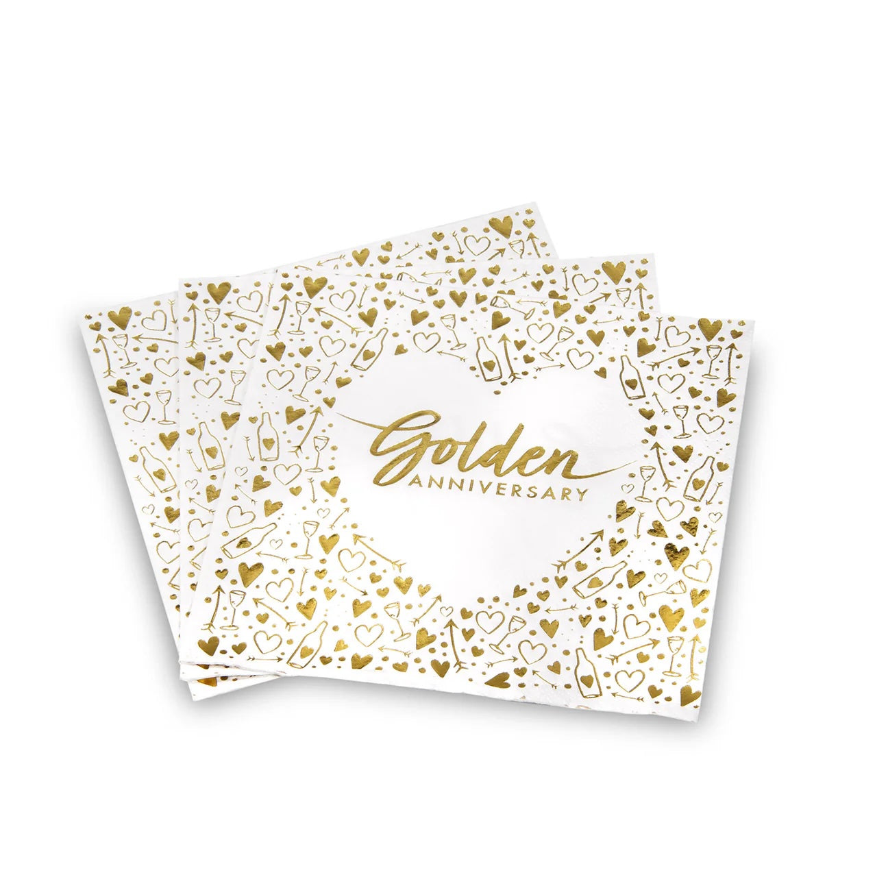 Golden Anniversary Napkins