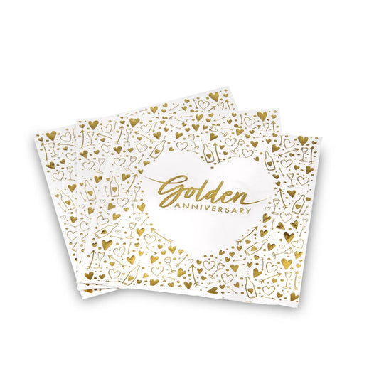Golden Anniversary Napkins