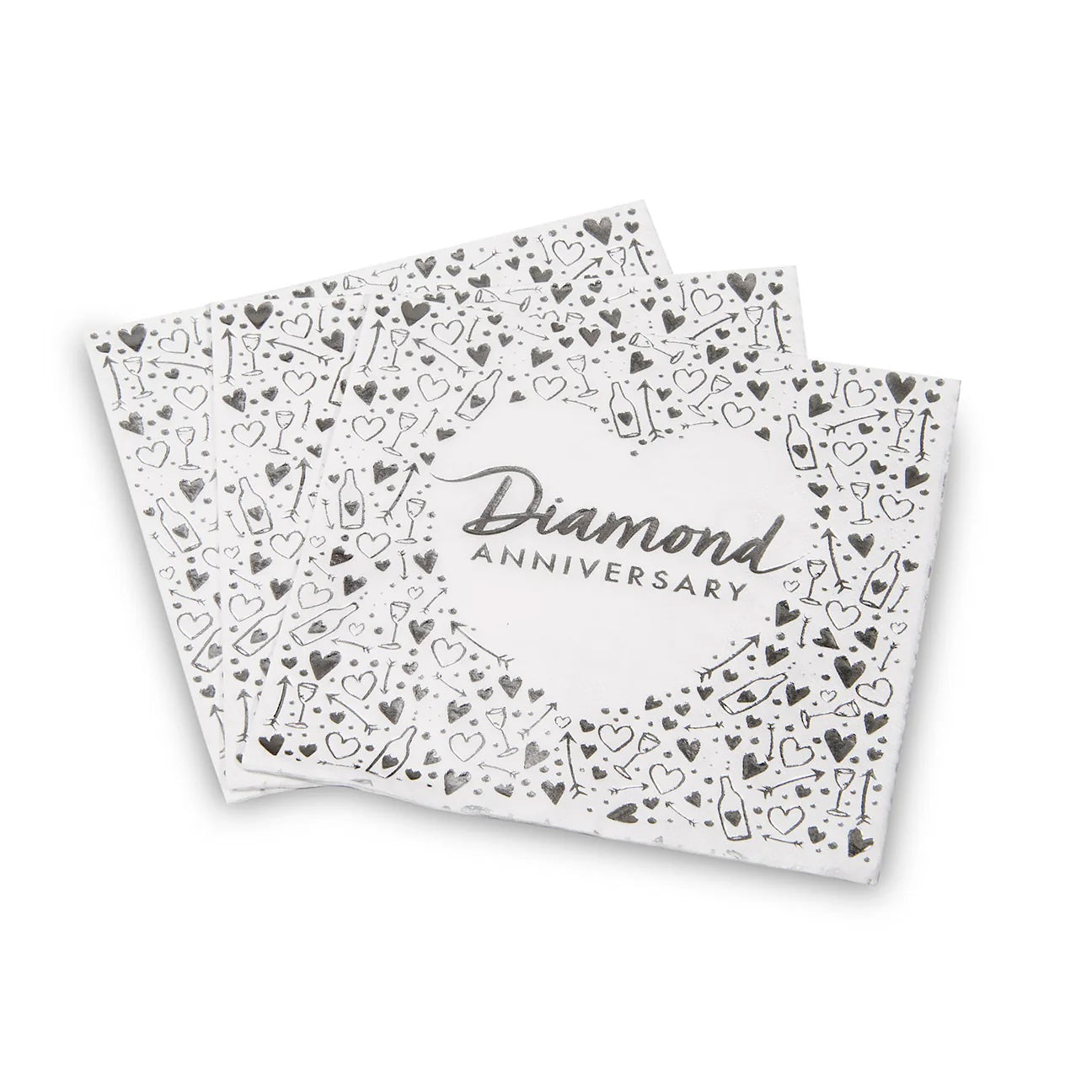 Diamond Anniversary Napkins