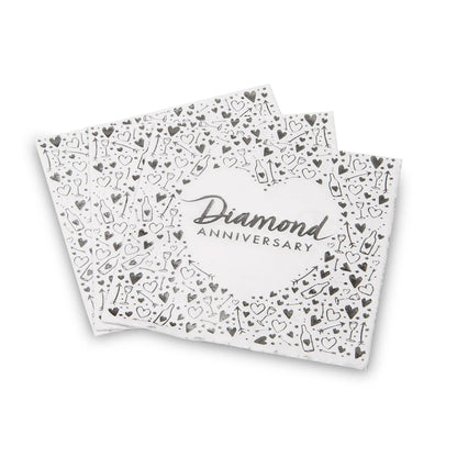 Diamond Anniversary Napkins