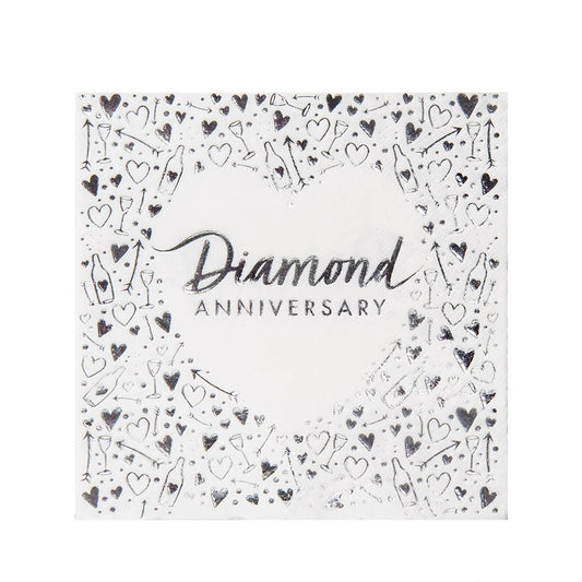 Diamond Anniversary Napkins