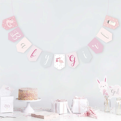 Baby Girl Card Banner