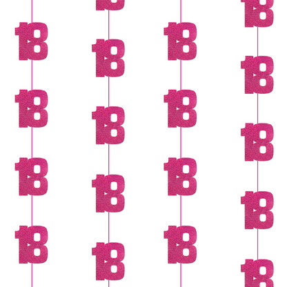 18th Birthday Pink Hanging Strings