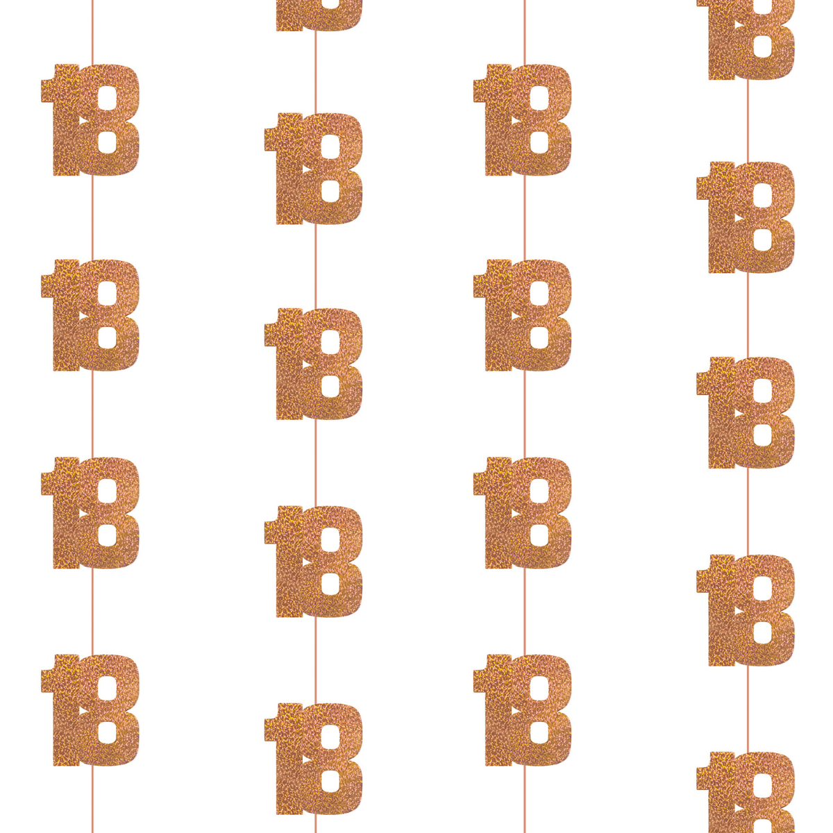 18th Birthday Rose Gold Hanging Strings