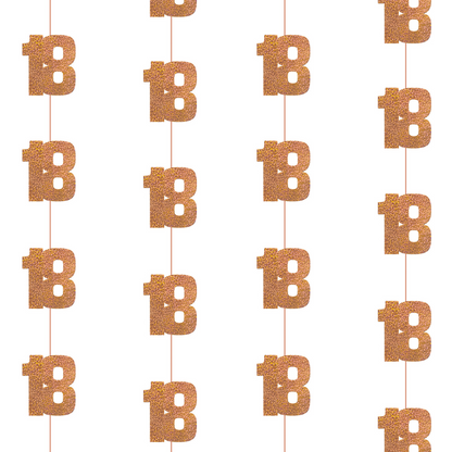 18th Birthday Rose Gold Hanging Strings