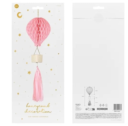 Pink Honeycomb Hot Air Balloon