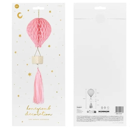 Pink Honeycomb Hot Air Balloon